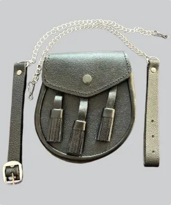 Custom Made Leather Sporran With Chain