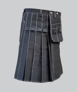 Best Quality Black Stylish Utility Kilt