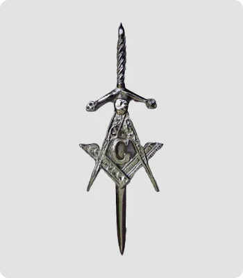 Custom Handmade Masonic Kilt Pin