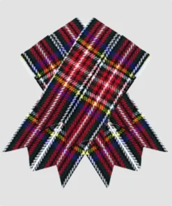 Custom Made Black Stewart Tartan Kilt Flashes