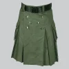 Custom Made Green Utility Kilt