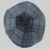 Custom Made Grey Night Tartan Tam o Shanter Hat