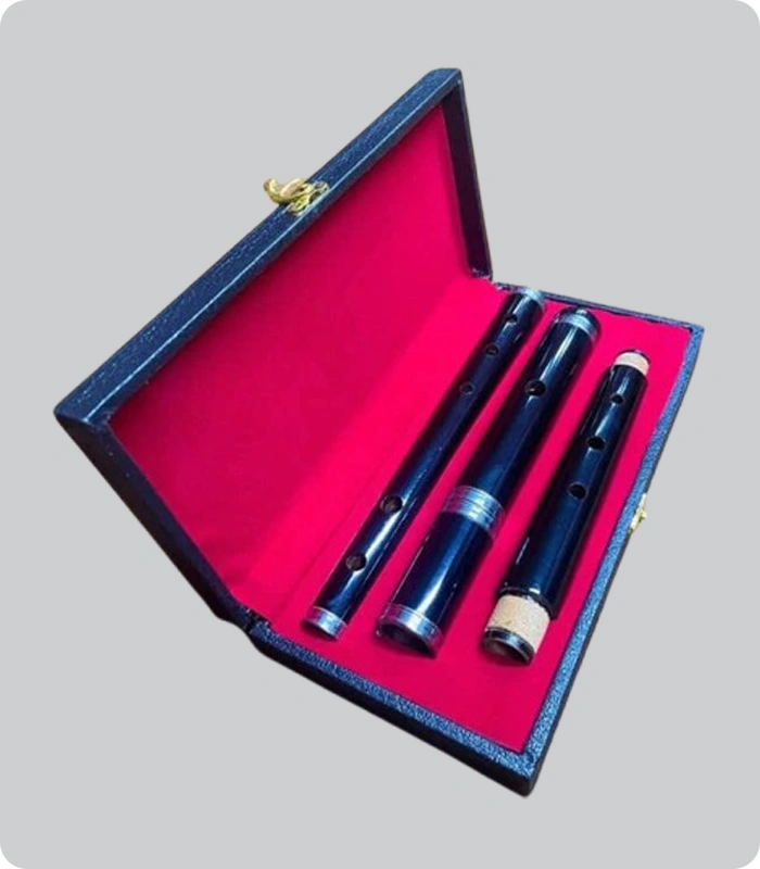 Custom Made Handcrafted Scottish Rosewood Flute Side