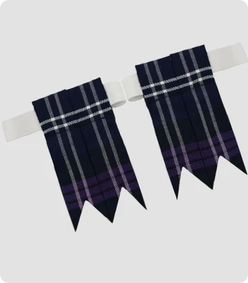 Custom Made Heritage Of Scotland Tartan Kilt Flashes