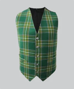 Custom Made Irish National Tartan Waistcoat