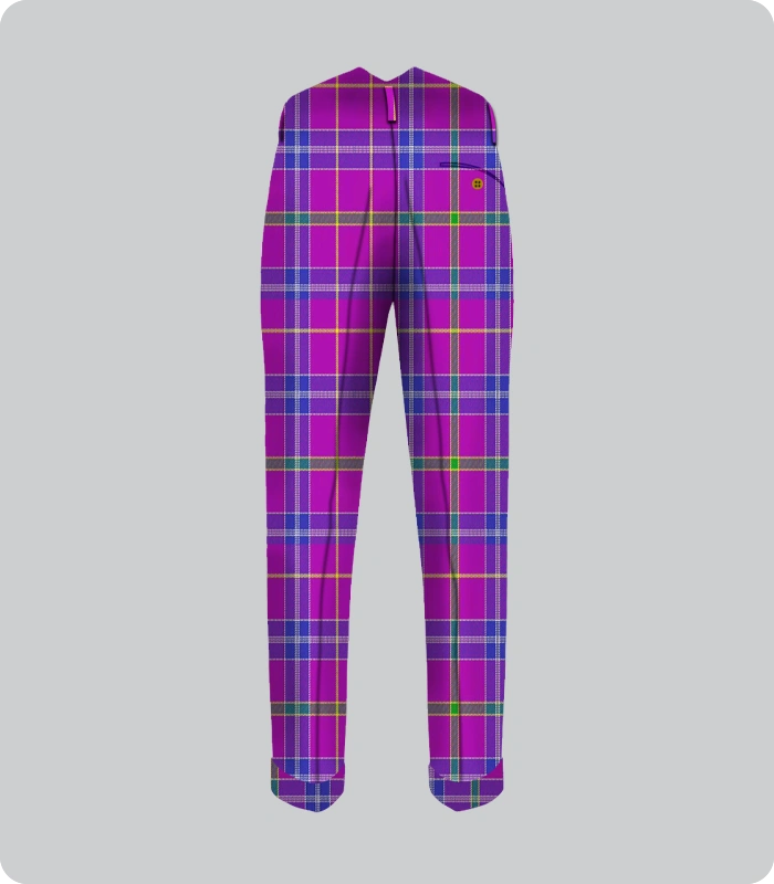 Custom Made Jackson Tartan Trouser Back