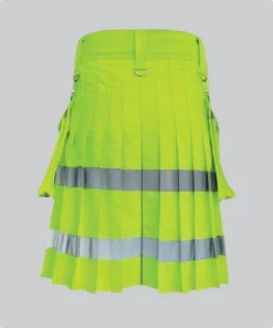 Custom Made Light Green and White Utility Kilt Back