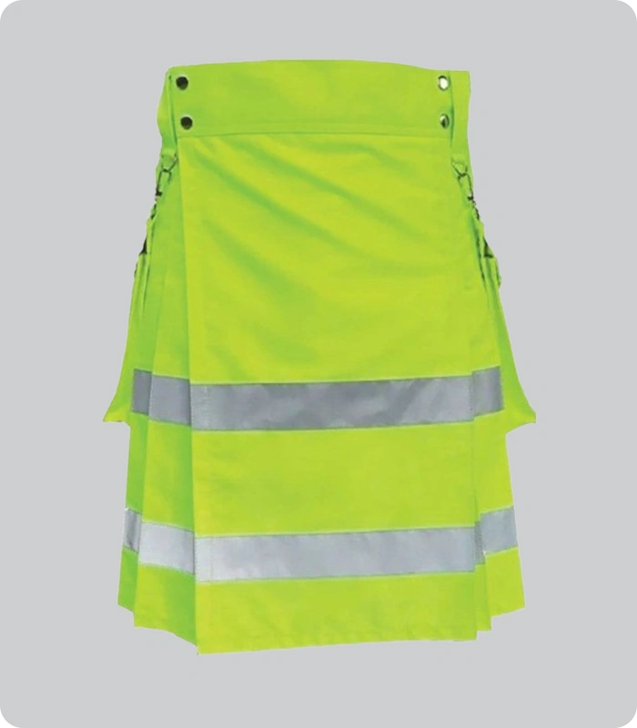 Custom Made Light Green and White Utility Kilt