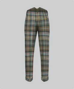 Custom Made Mackenzie Weathered Tartan Trouser Back
