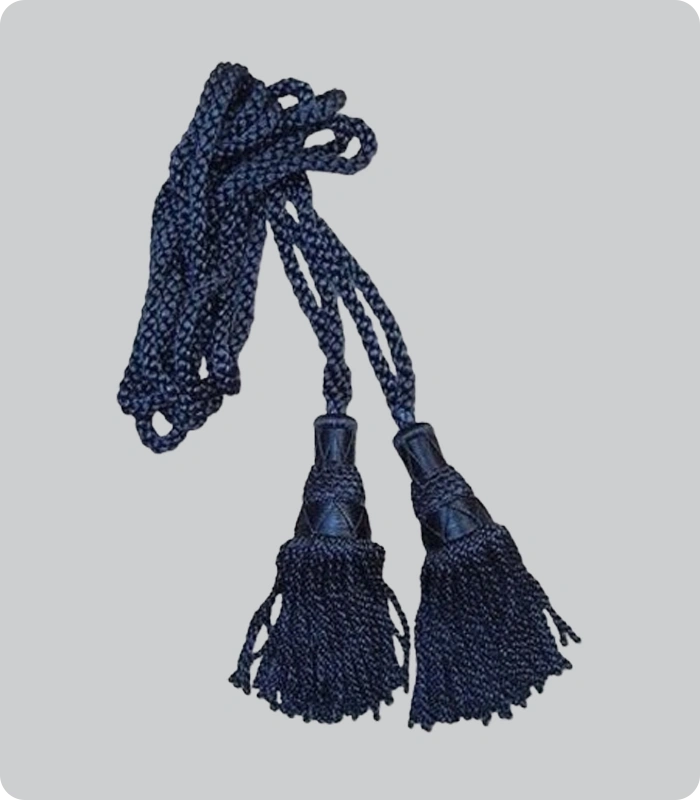 Custom Made Navy Blue Silk Bagpipe Cord