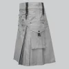 Custom Made Off White Utility Kilt