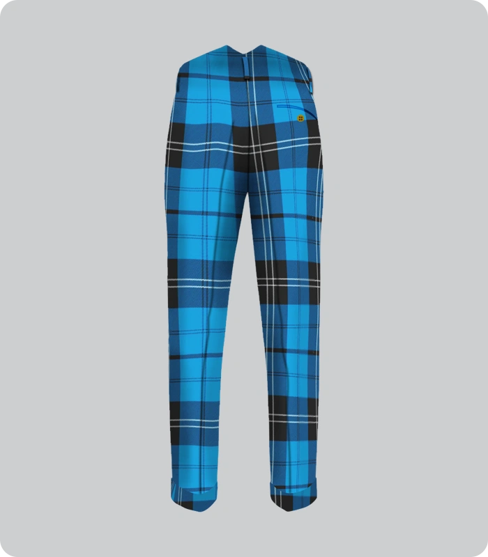 Custom Made Ramsay Tartan Trouser Back