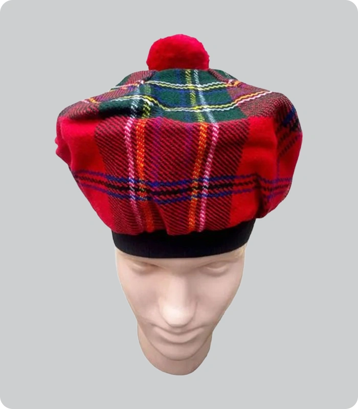 Custom Made Royal Stewart Tartan Tam o Shanter Hat 1