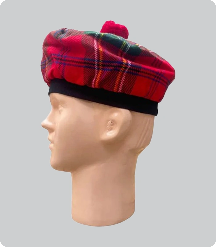 Custom Made Royal Stewart Tartan Tam o Shanter Hat 2