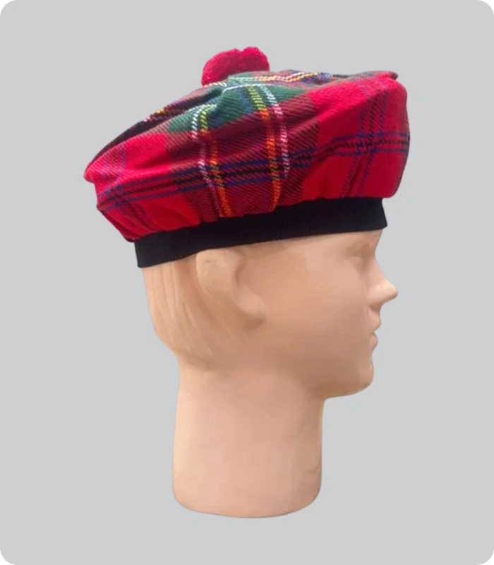 Custom Made Royal Stewart Tartan Tam o Shanter Hat 3