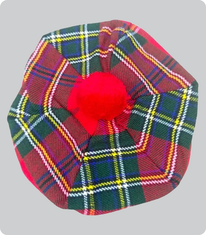 Custom Made Royal Stewart Tartan Tam o Shanter Hat