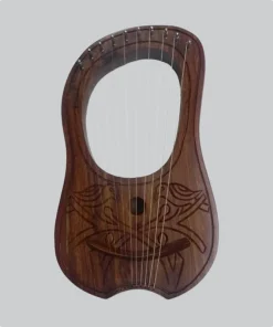 Custom Made Scottish 10 Metal Strings Lyre Harp