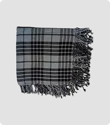 Custom Made Scottish Hamilton Grey Tartan Fly