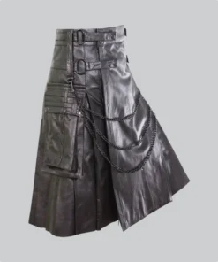 Custom Made Scottish Pride Leather Kilt Back