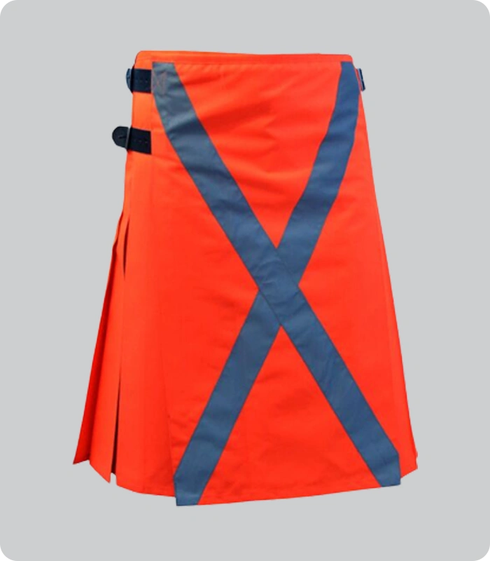 Custom Made Stylish Red Firefighter kilt