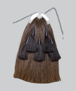 Custom Made Thistle Cantle Horsehair Piper Sporran Back