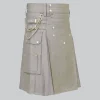 Custom Made White Utility Kilt
