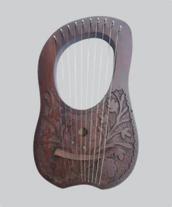 Hand Made 10 Metal String Scottish Lyre Harp