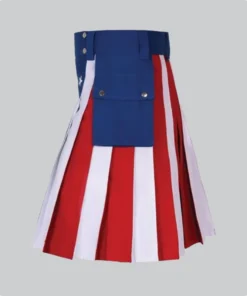 Hand Made American Flag Hybrid Utility Kilt Back