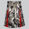 Hand Made Arban Camo Irish Tartan Scottish Utility Cargo Hybrid Kilt