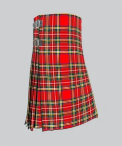 Hand MAade Beautiful Scottish Royal Stewart Tartan Kilt