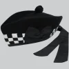 Hand Made Black And White Glengarry Hats