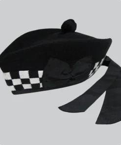 Hand Made Black And White Glengarry Hats