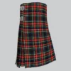 Hand Made Black Stewart Tartan Kilt