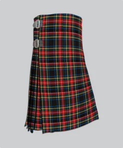 Hand Made Black Stewart Tartan Kilt