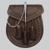 Hand Made Brown Leather Sporran With Pin Lock