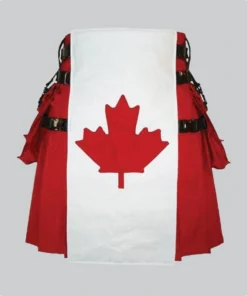 Hand Made Canadian Flag Canvas Utility Kilt
