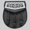 Hand Made Celtic Interweave Plated Leather Sporran