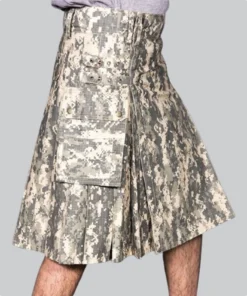 Hand Made Cheviot Tactical Kilt Side