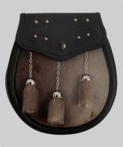 Hand Made Chocolate Sealskin Dress Sporran