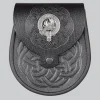 Hand Made Clan Crest Celtic Leather Sporran