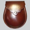 Hand Made Dark Brown Leather Sporran