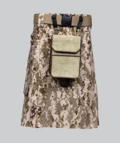 Hand Made Digital Fashion Camo Utility Kilt