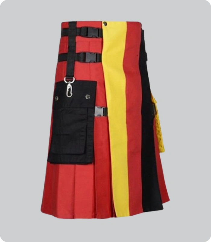 Hand Made German Flag Hybrid Kilt