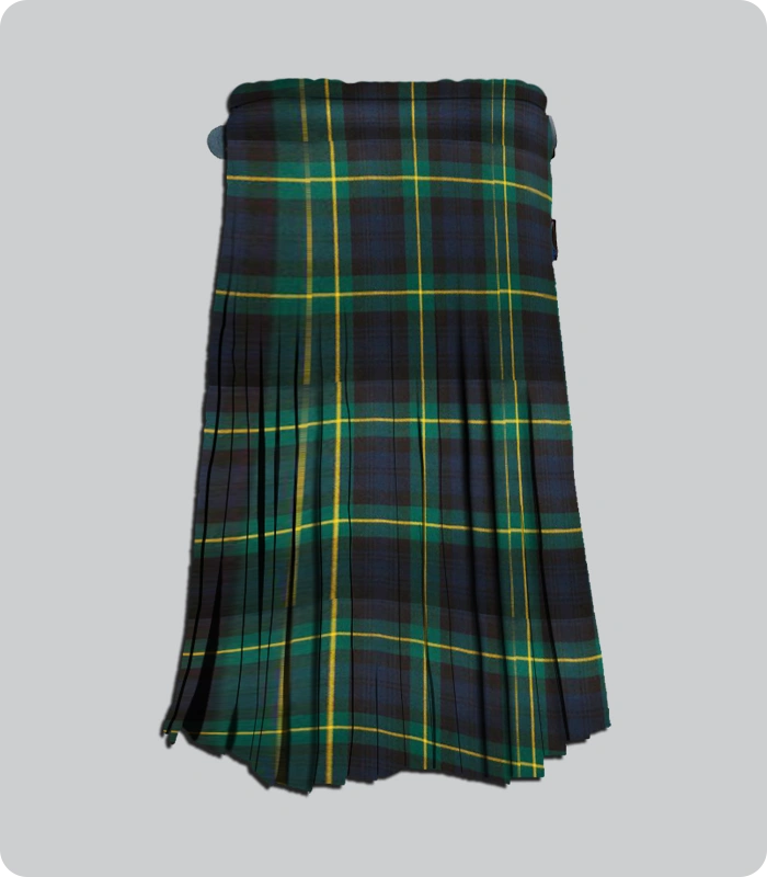 Hand Made Gordon Tartan Kilt Back