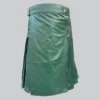 Hand Made Green Leather Kilt