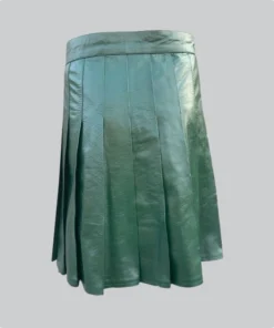 Hand Made Green Leather Kilt Back