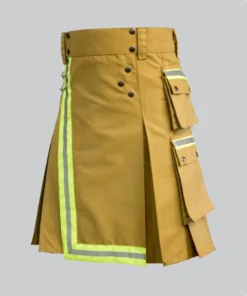 Hand Made Khaki Firefighter Utility Kilt