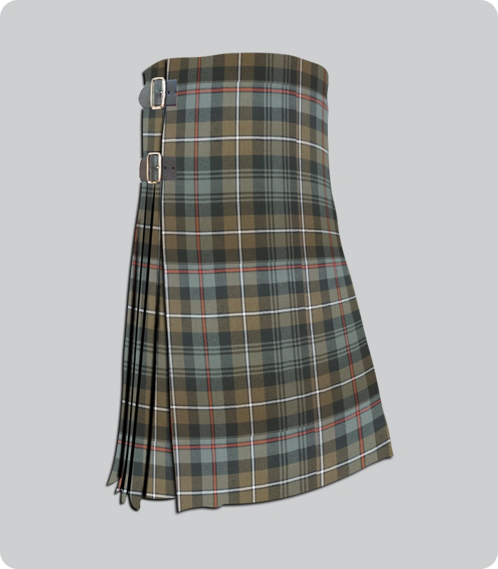 Hand Made Mackenzie Weathered Tartan Kilt