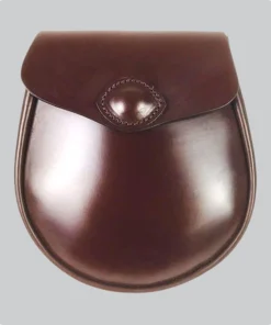 Hand Made Melrose Brown Leather Sporran