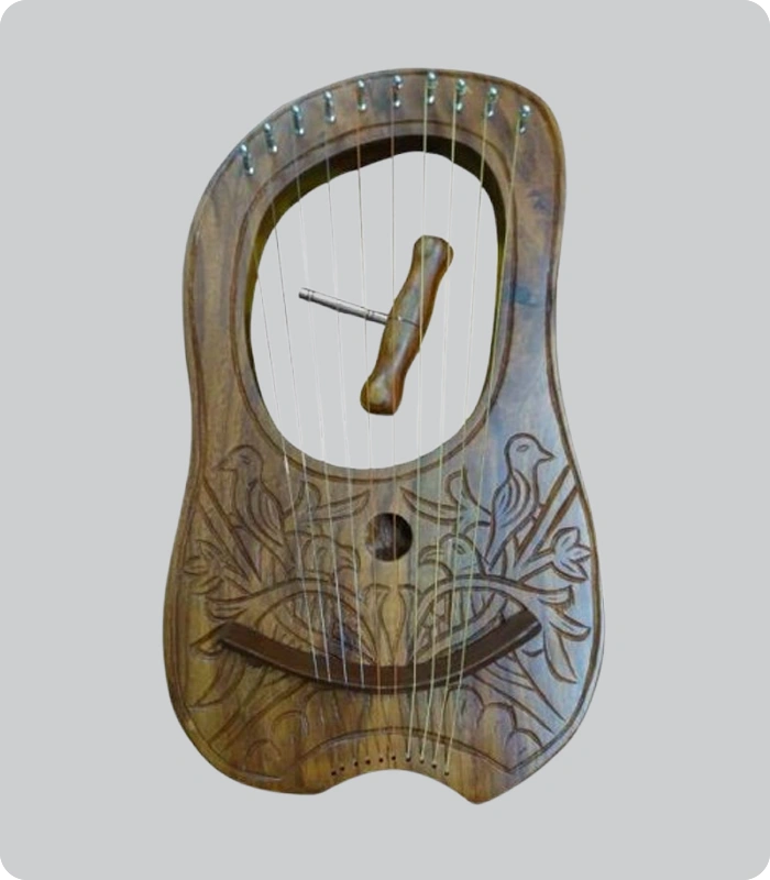 Hand Made Metal Strings Scottish Lyre Harp